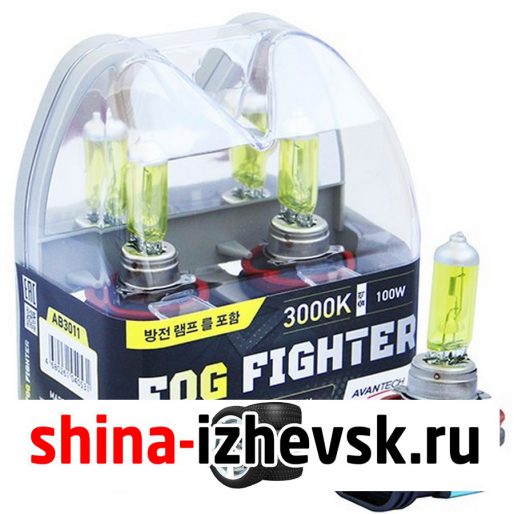 Лампа галогеновая AVANTECH — H11-60/55 Вт-3000К, 2 шт. в Ижевске